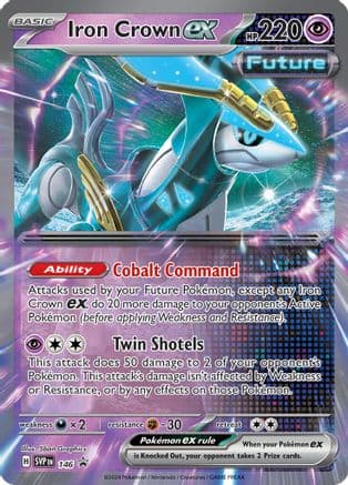 Iron Crown ex - 146 — SV: Scarlet & Violet Promo Cards Pokémon TCG card by Shan Graphics