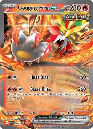 Gouging Fire ex - 144 — SV: Scarlet & Violet Promo Cards Pokémon TCG card by PLANETA Mochizuki