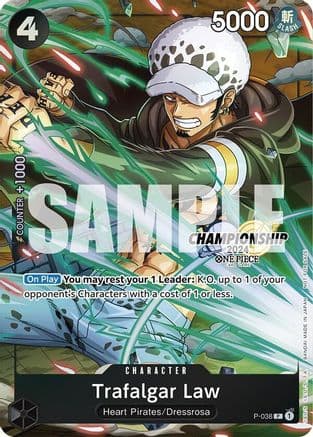 Trafalgar Law - P-038 (CS 2024 Event Pack Finalist) — One Piece Promotion Cards