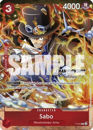 Sabo (CS 2024 Event Pack Finalist) — One Piece Promotion Cards