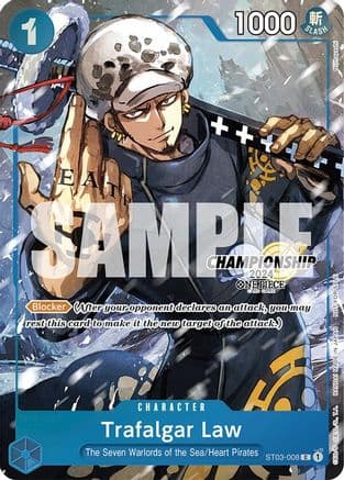 Trafalgar Law - ST03-008 (CS 2024 Event Pack Finalist) — One Piece Promotion Cards
