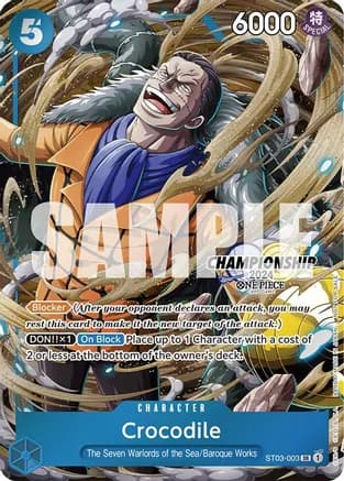 Crocodile (CS 2024 Celebration Pack) — One Piece Promotion Cards