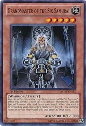 Grandmaster of the Six Samurai — Ra Yellow Mega Pack Yu-Gi-Oh! card by KAZUKI TAKAHASHI