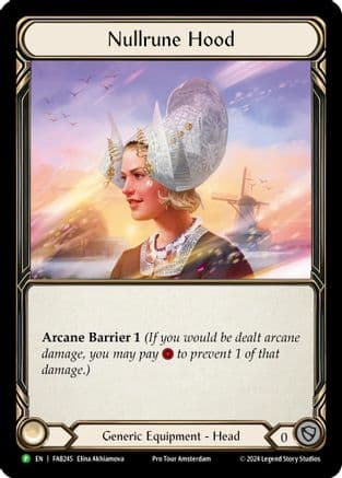 Nullrune Hood - FAB245 — Flesh and Blood: Promo Cards