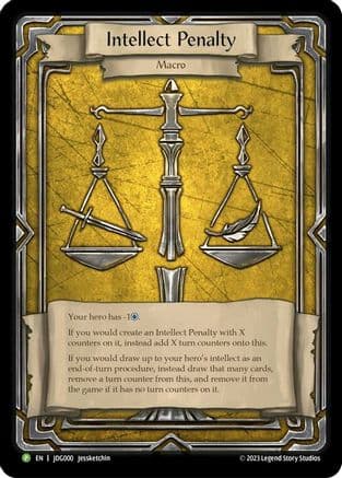 Intellect Penalty - JDG000 — Flesh and Blood: Promo Cards
