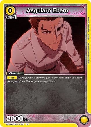 Asguiaro Ebern — UE01BT: BLEACH: Thousand-Year Blood War Union Arena card by BANDAI MADE IN JAPAN