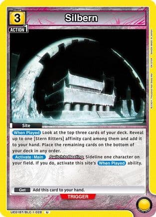 Silbern — UE01BT: BLEACH: Thousand-Year Blood War Union Arena card by BLEACH Thousand Year Blood War
