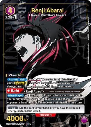 Renji Abarai (047) (SR*) — Union Arena card