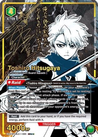 Toshiro Hitsugaya (085) (SR**) — UE01BT: BLEACH: Thousand-Year Blood War