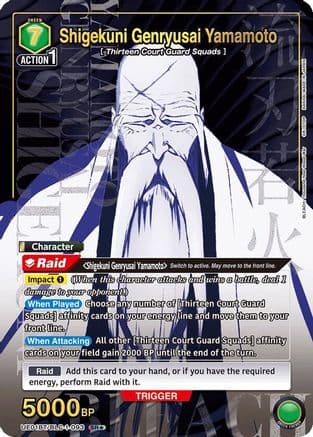 Shigekuni Genryusai Yamamoto (093) (SR*) — UE01BT: BLEACH: Thousand-Year Blood War