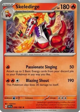 Skeledirge — Deck Exclusives Pokémon TCG card by nagimiso