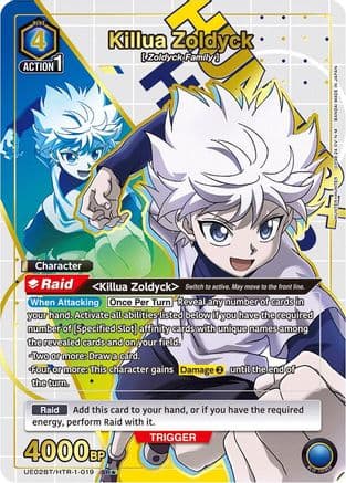 Killua Zoldyck (019) (SR*) — UE02BT: HUNTER X HUNTER