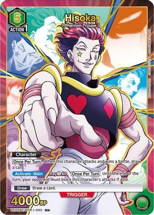 Hisoka (093) (R*) — UE02BT: HUNTER X HUNTER
