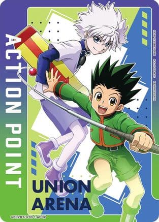 Action Point Card (AP02) (Killua Zoldyck/Gon Freecss) — UE02BT: HUNTER X HUNTER