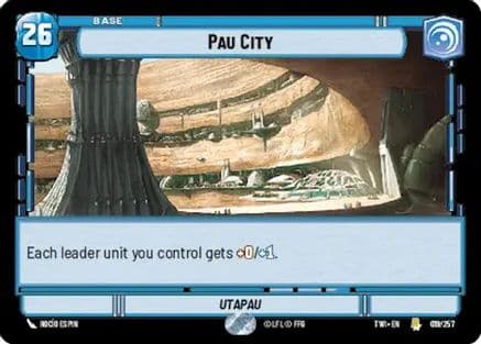 Pau City — Twilight of the Republic Star Wars: Unlimited card by Rocío Espin