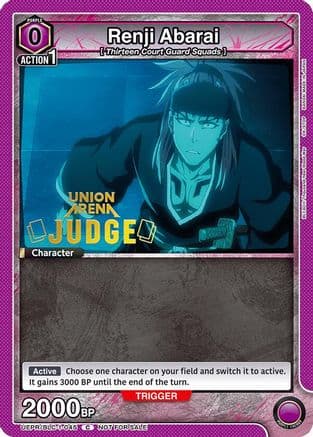 Renji Abarai (045) (Judge Pack) — Union Arena Promotion Cards