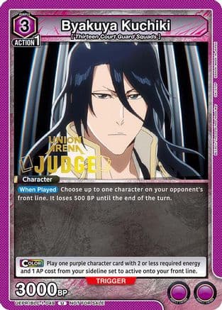 Byakuya Kuchiki (049) (Judge Pack) — Union Arena Promotion Cards
