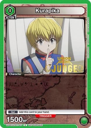 Kurapika (071) (Judge Pack) — Union Arena Promotion Cards