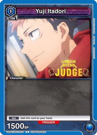 Yuji Itadori (037) (Judge Pack) — Union Arena Promotion Cards