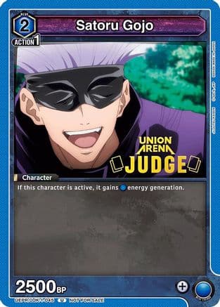 Satoru Gojo (Judge Pack) — Union Arena Promotion Cards