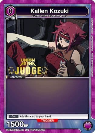 Kallen Kozuki (Judge Pack) — Union Arena Promotion Cards