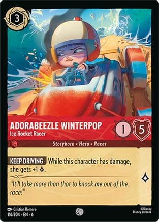 Adorabeezle Winterpop - Ice Rocket Racer — Azurite Sea Disney Lorcana card by Cristian Romero