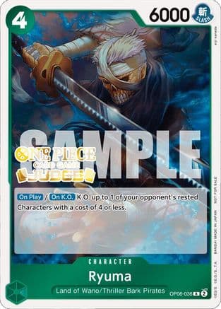 Ryuma (Judge Pack Vol. 4) — One Piece Promotion Cards