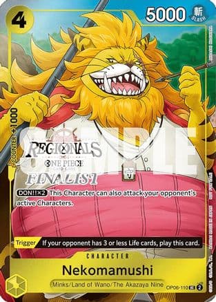 Nekomamushi (Offline Regional 2024 Vol. 3) [Finalist] — One Piece Promotion Cards