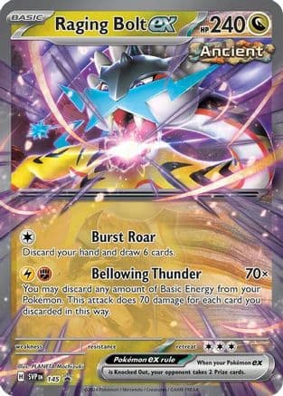 Raging Bolt ex - 145 — SV: Scarlet & Violet Promo Cards Pokémon TCG card by PLANETA Mochizuki