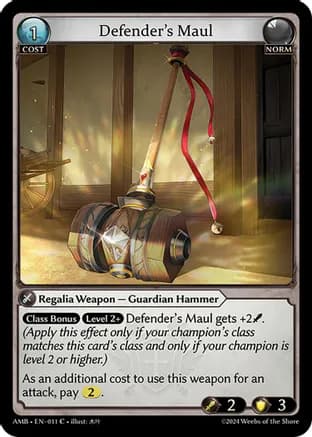 Defender's Maul — Mortal Ambition