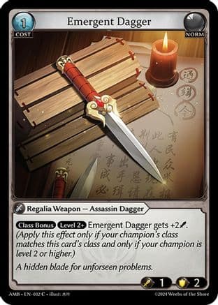 Emergent Dagger — Mortal Ambition