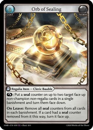 Orb of Sealing — Mortal Ambition