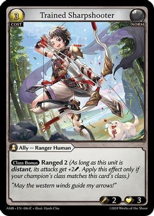 Trained Sharpshooter — Mortal Ambition Grand Archive TCG card by Hunh Cho