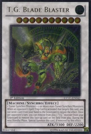 T.G. Blade Blaster (UTR) — Extreme Victory Yu-Gi-Oh! card by KAZUKI TAKAHASHI