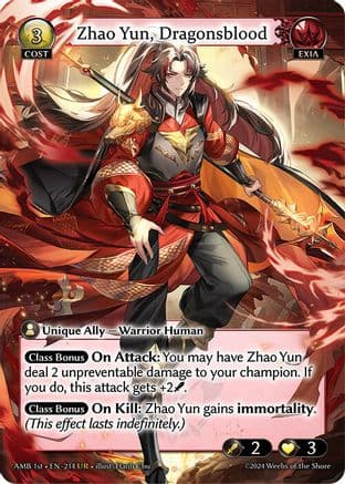 Zhao Yun, Dragonsblood — Mortal Ambition
