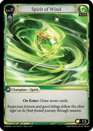 Spirit of Wind — Mortal Ambition Starter Decks