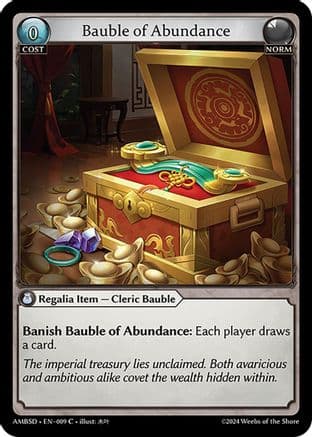 Bauble of Abundance — Mortal Ambition Starter Decks