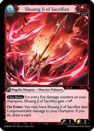 Shuang Ji of Sacrifice — Mortal Ambition Starter Decks