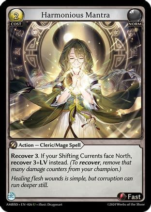 Harmonious Mantra — Mortal Ambition Starter Decks Grand Archive TCG card by Dragonart