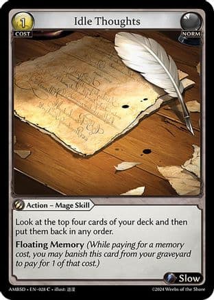 Idle Thoughts — Mortal Ambition Starter Decks
