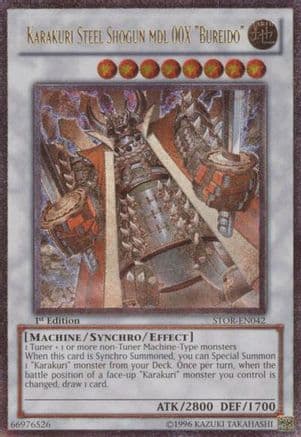 Karakuri Steel Shogun mdl 00X "Bureido" (UTR) — Yu-Gi-Oh! card