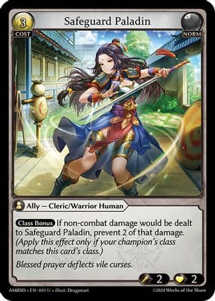 Safeguard Paladin — Mortal Ambition Starter Decks