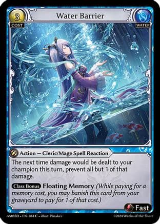 Water Barrier — Mortal Ambition Starter Decks