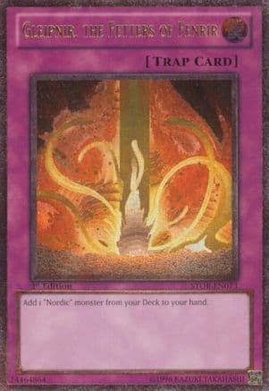 Gleipnir, the Fetters of Fenrir (UTR) — Storm of Ragnarok Yu-Gi-Oh! card by TAKAHASHI