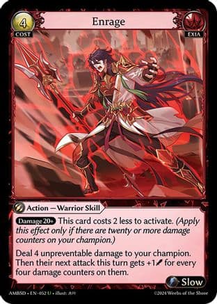 Enrage — Grand Archive TCG card