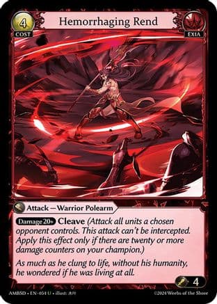 Hemorrhaging Rend — Mortal Ambition Starter Decks