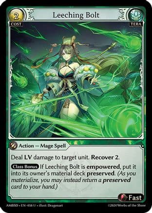 Leeching Bolt — Mortal Ambition Starter Decks