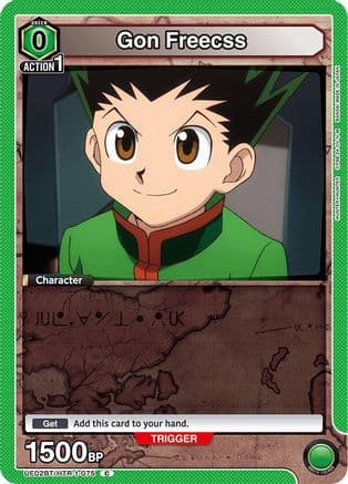 Gon Freecss (075) (Box Topper Foil) — UE02BT: HUNTER X HUNTER