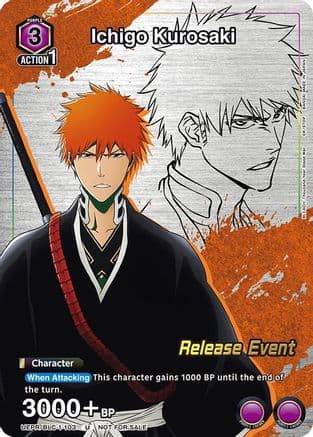Ichigo Kurosaki (Release Event Participation) — UE01BT: BLEACH: Thousand-Year Blood War Release Event Cards