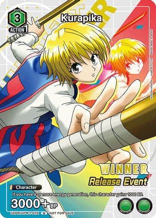 Kurapika (Release Event Winner) — Union Arena card